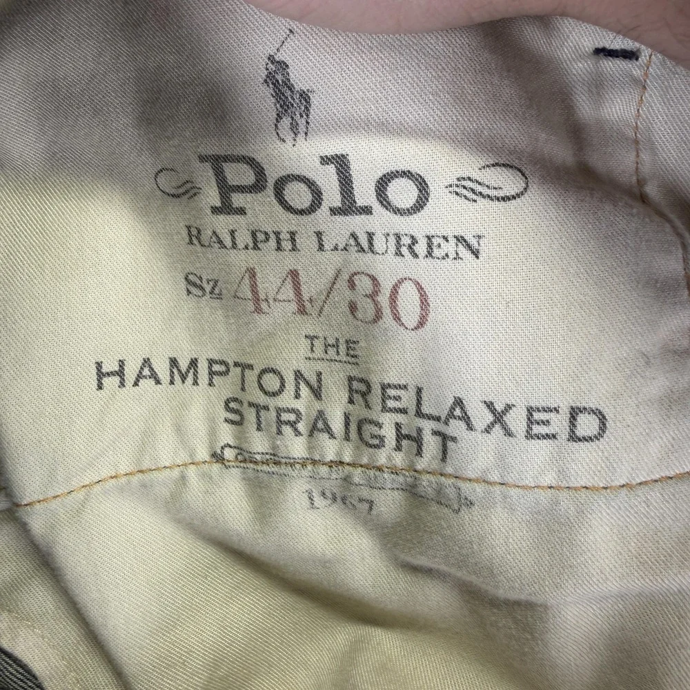 Polo Ralph Lauren Jeans Mens 44x30 Blue Hampton Relaxed Straight Denim Casual